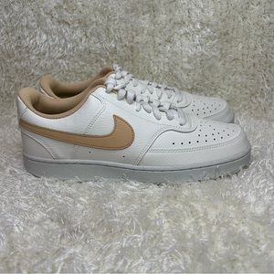 Nike Court Vision Low Next Nature White Beige Sz 10